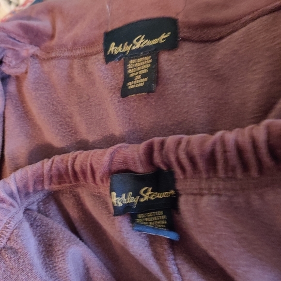 Y2K velvet 2pc jogging suit Ashley Stewart brown 2X‎ - Picture 6 of 6